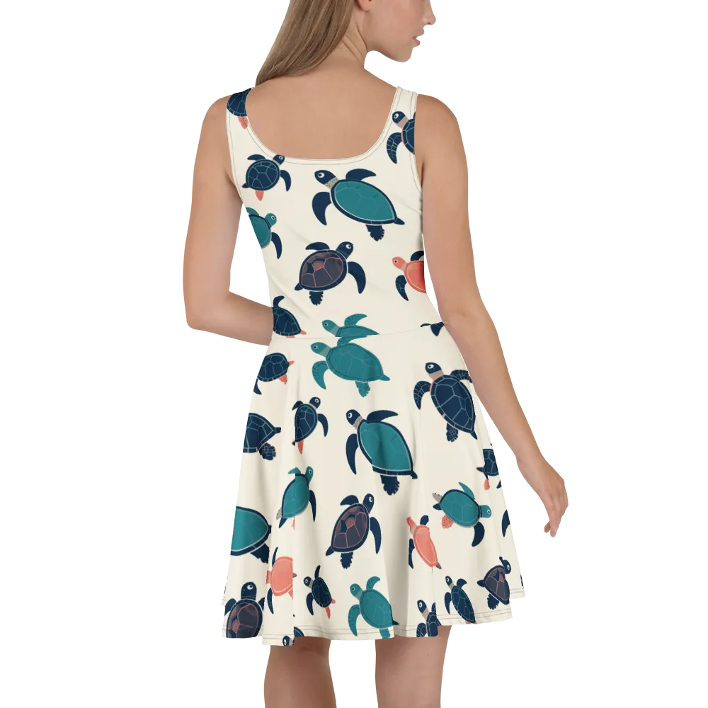 Afloat Assembly on Skater Dress — Back