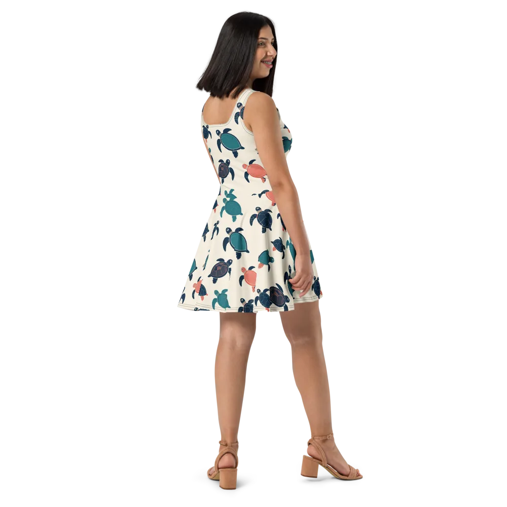 Afloat Assembly on Skater Dress — Right