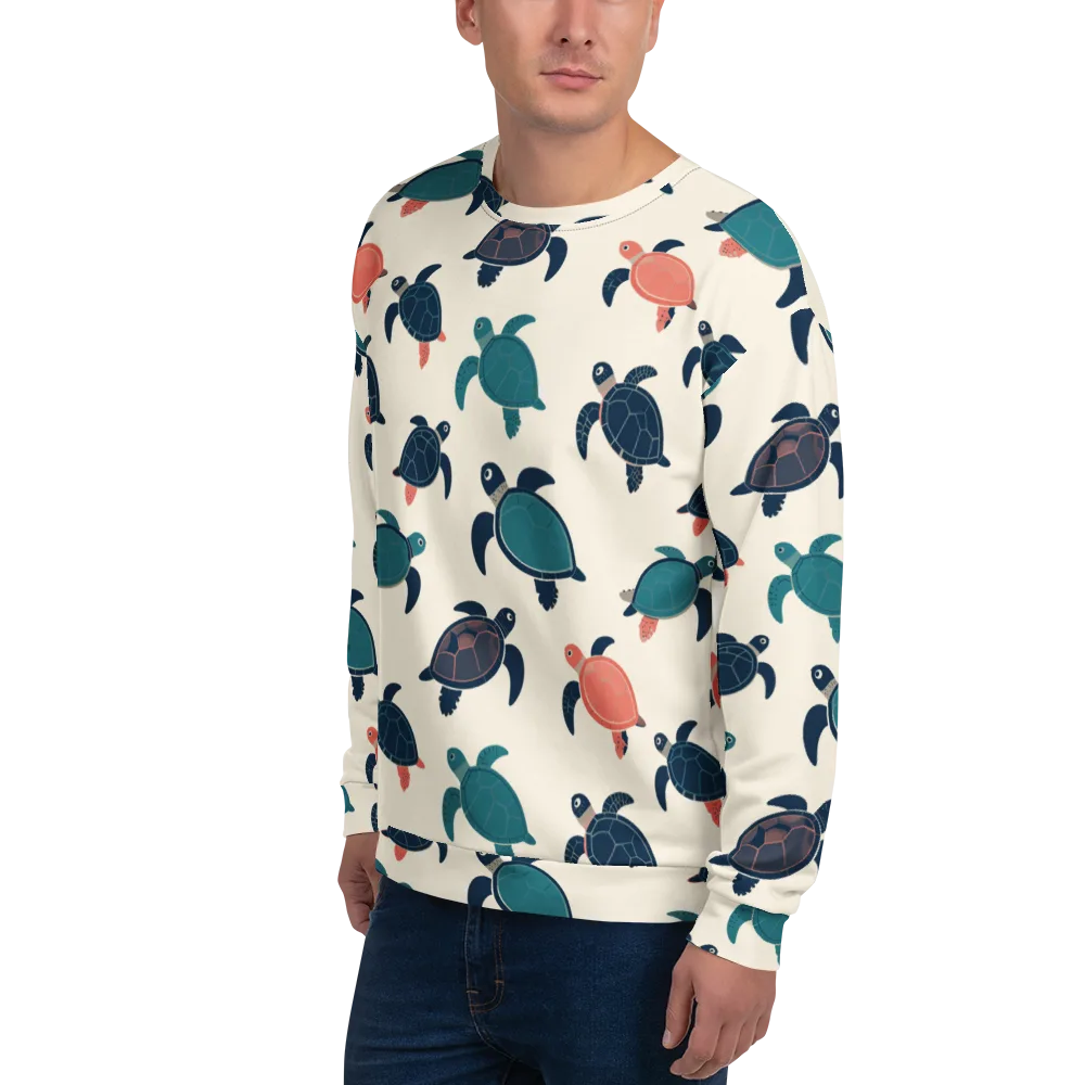Afloat Assembly on Sweatshirt — Left Front