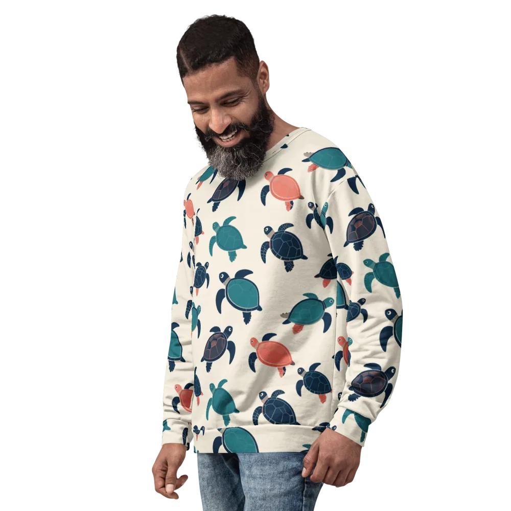 Afloat Assembly on Sweatshirt — Left Front