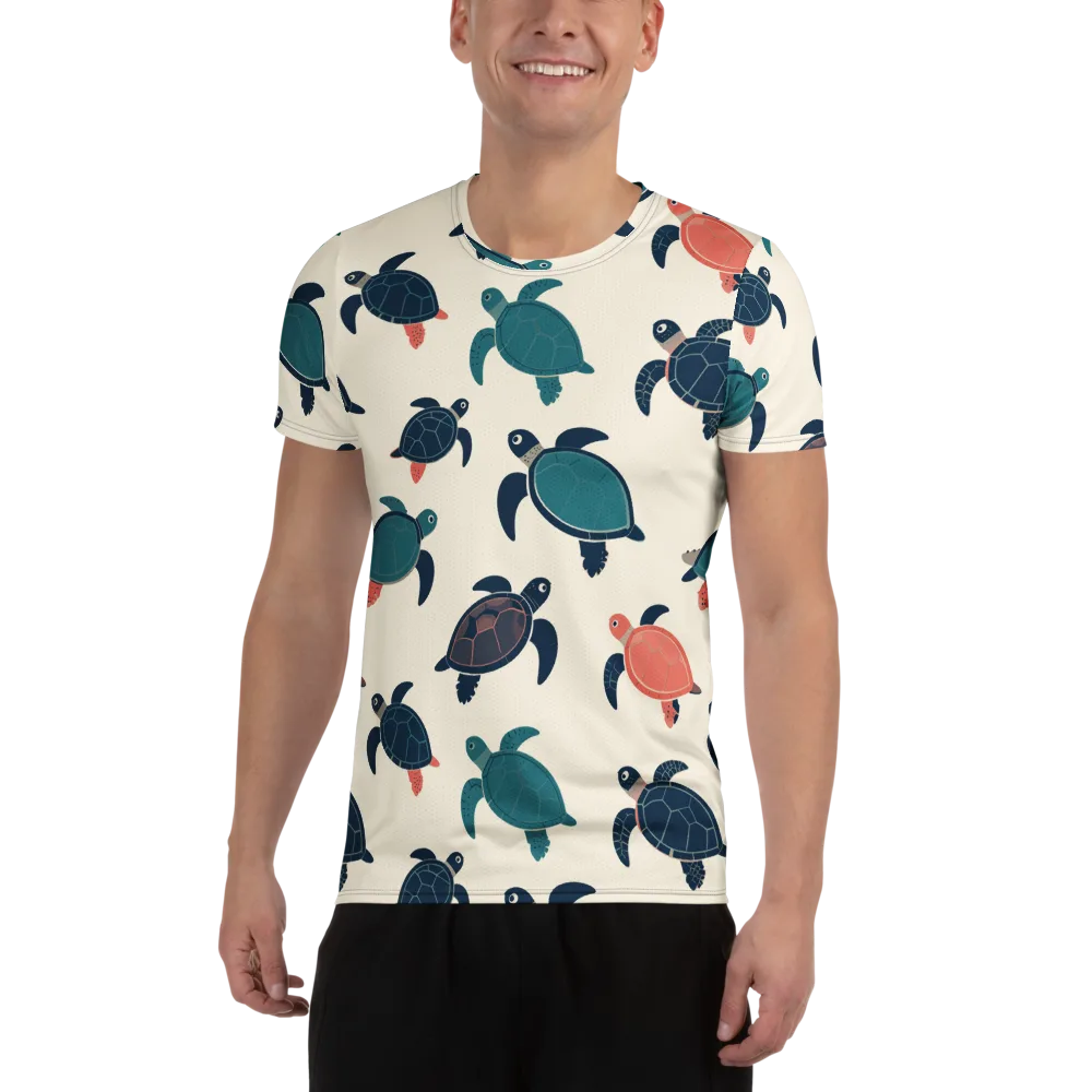 Afloat Assembly on Men's Athletic T-Shirt — Front