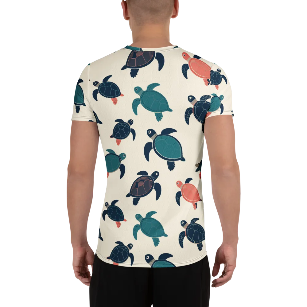 Afloat Assembly on Men's Athletic T-Shirt — Back