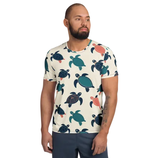 Afloat Assembly on a Men's Athletic T-Shirt