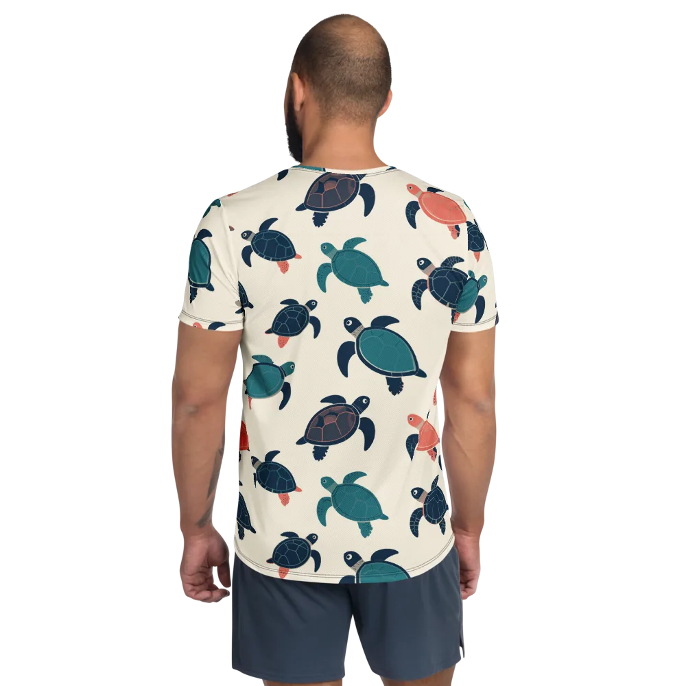 Afloat Assembly on Men's Athletic T-Shirt — Back