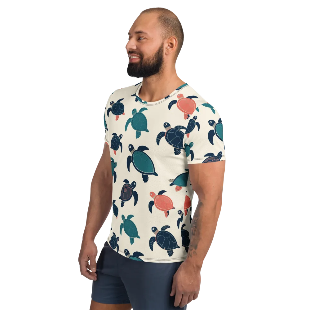 Afloat Assembly on Men's Athletic T-Shirt — Left