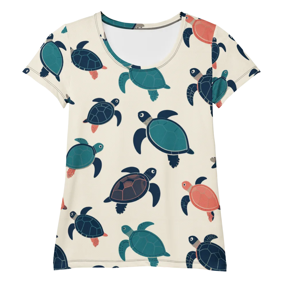 Afloat Assembly on Women's Athletic T-Shirt — Front