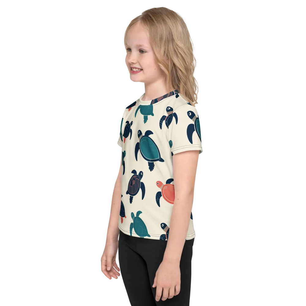 Afloat Assembly on Kids Crew Neck T-Shirt — Left