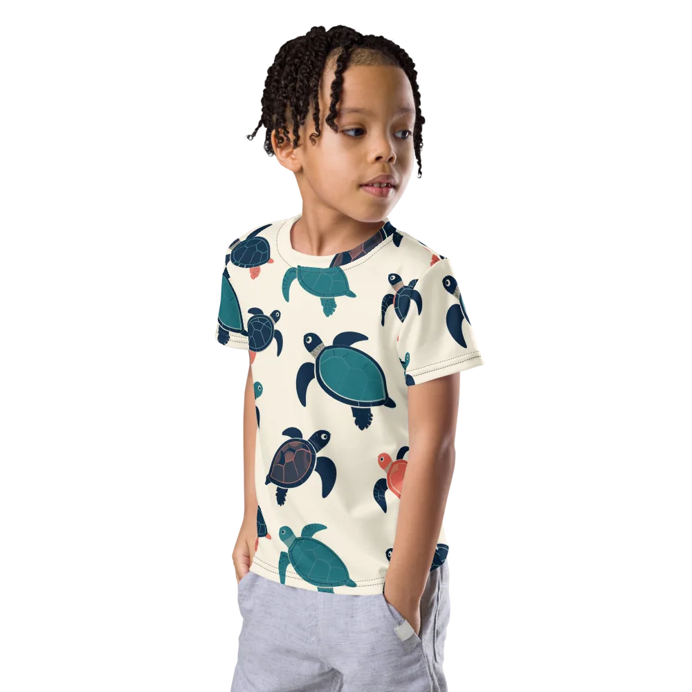 Afloat Assembly on Kids Crew Neck T-Shirt — Left Front