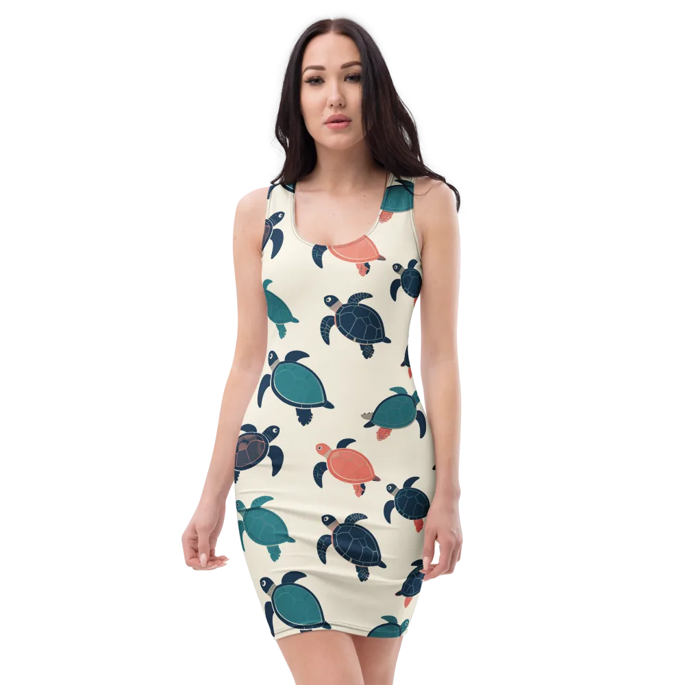 Afloat Assembly on Bodycon Dress — Front