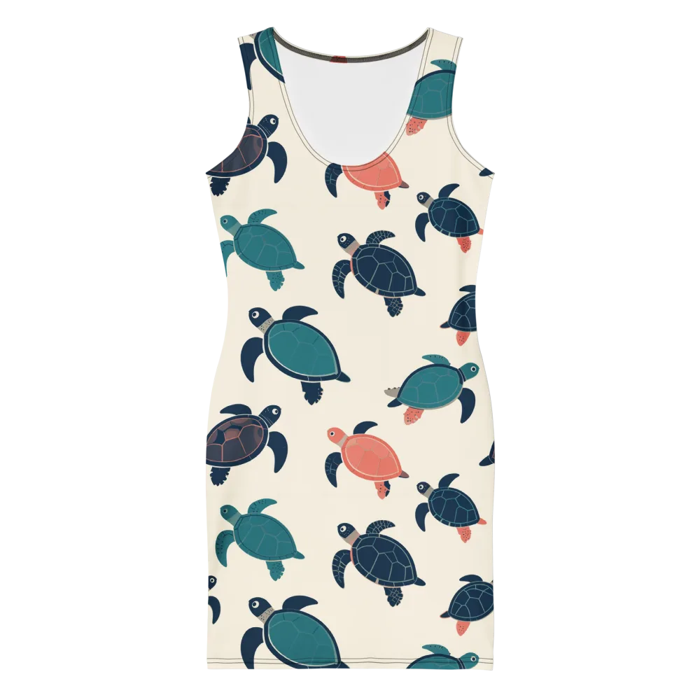 Afloat Assembly on Bodycon Dress — Front
