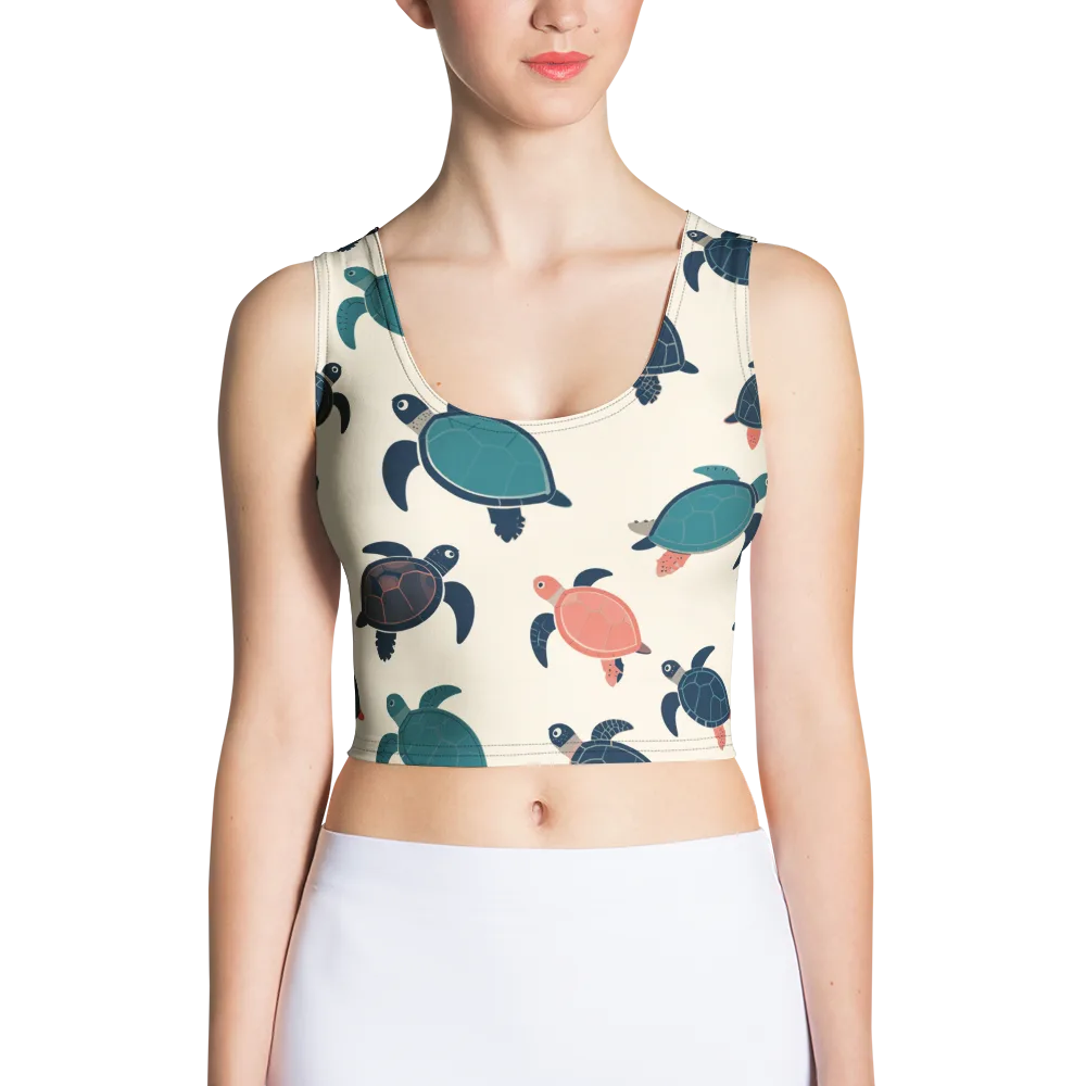 Afloat Assembly on Crop Top — Front