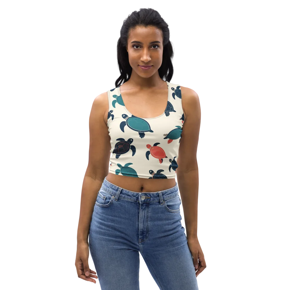 Afloat Assembly on Crop Top — Front