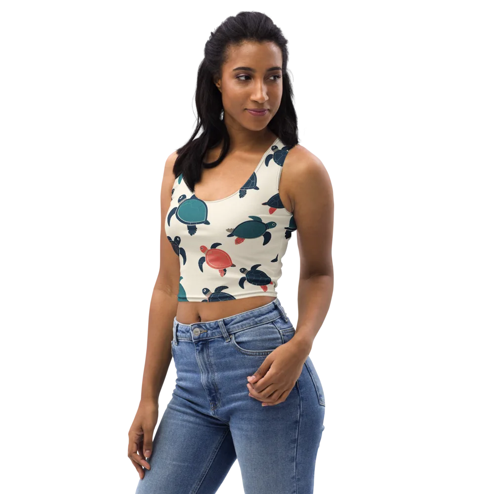 Afloat Assembly on Crop Top — Left Front
