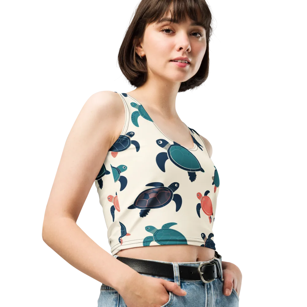 Afloat Assembly on Crop Top — Right Front
