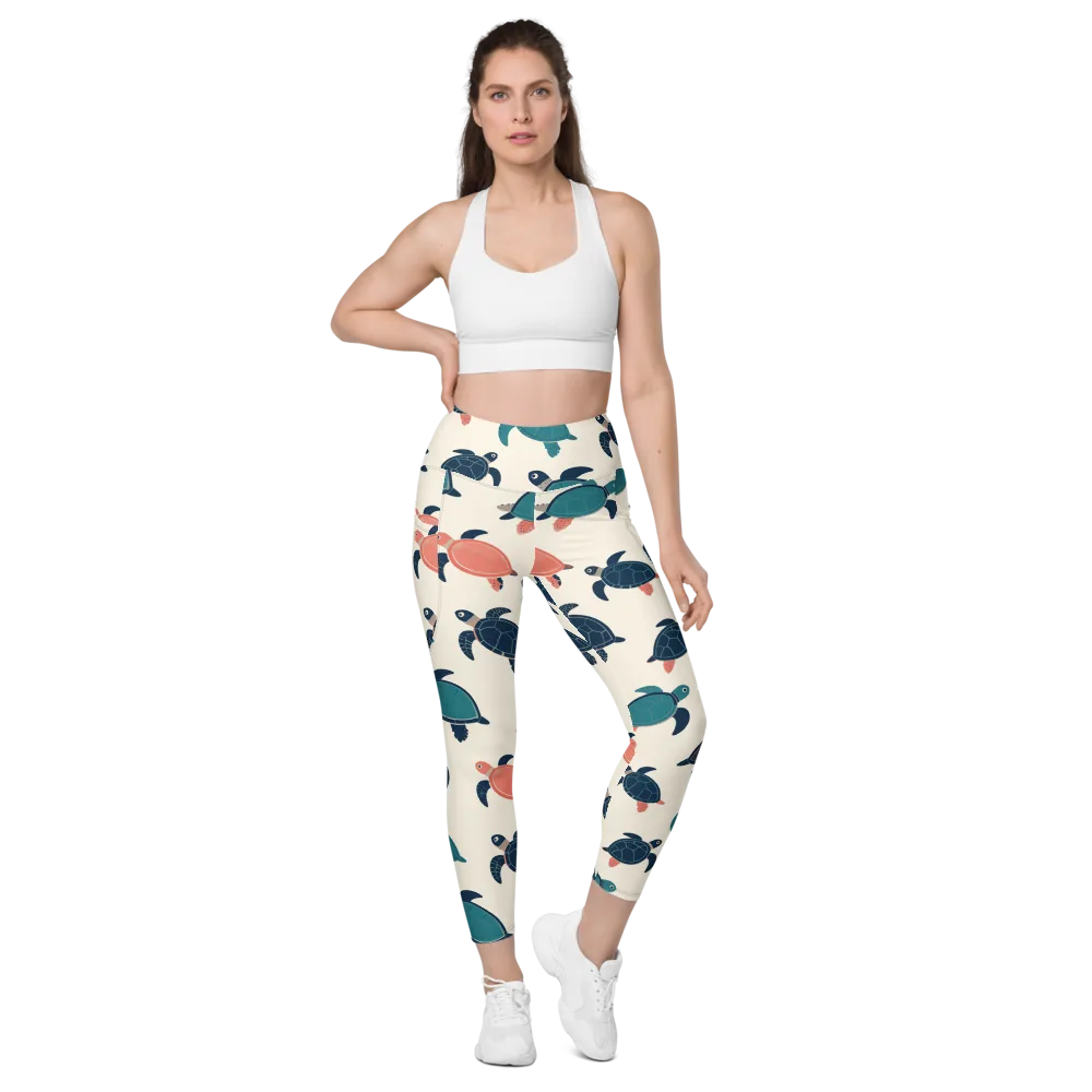 Afloat Assembly on Leggings with Pockets — Front