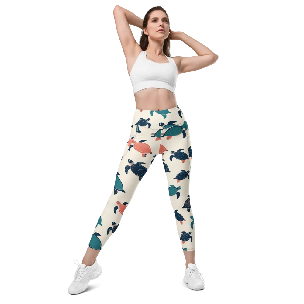 Afloat Assembly on Leggings with Pockets — Front