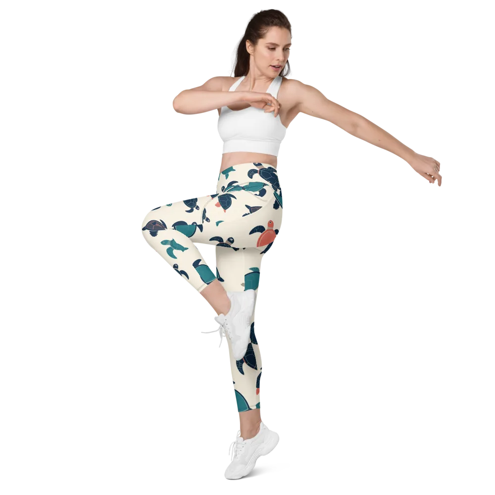 Afloat Assembly on Leggings with Pockets — Left Front