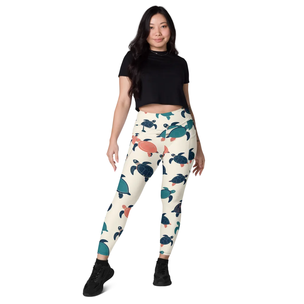 Afloat Assembly on Leggings with Pockets — Front