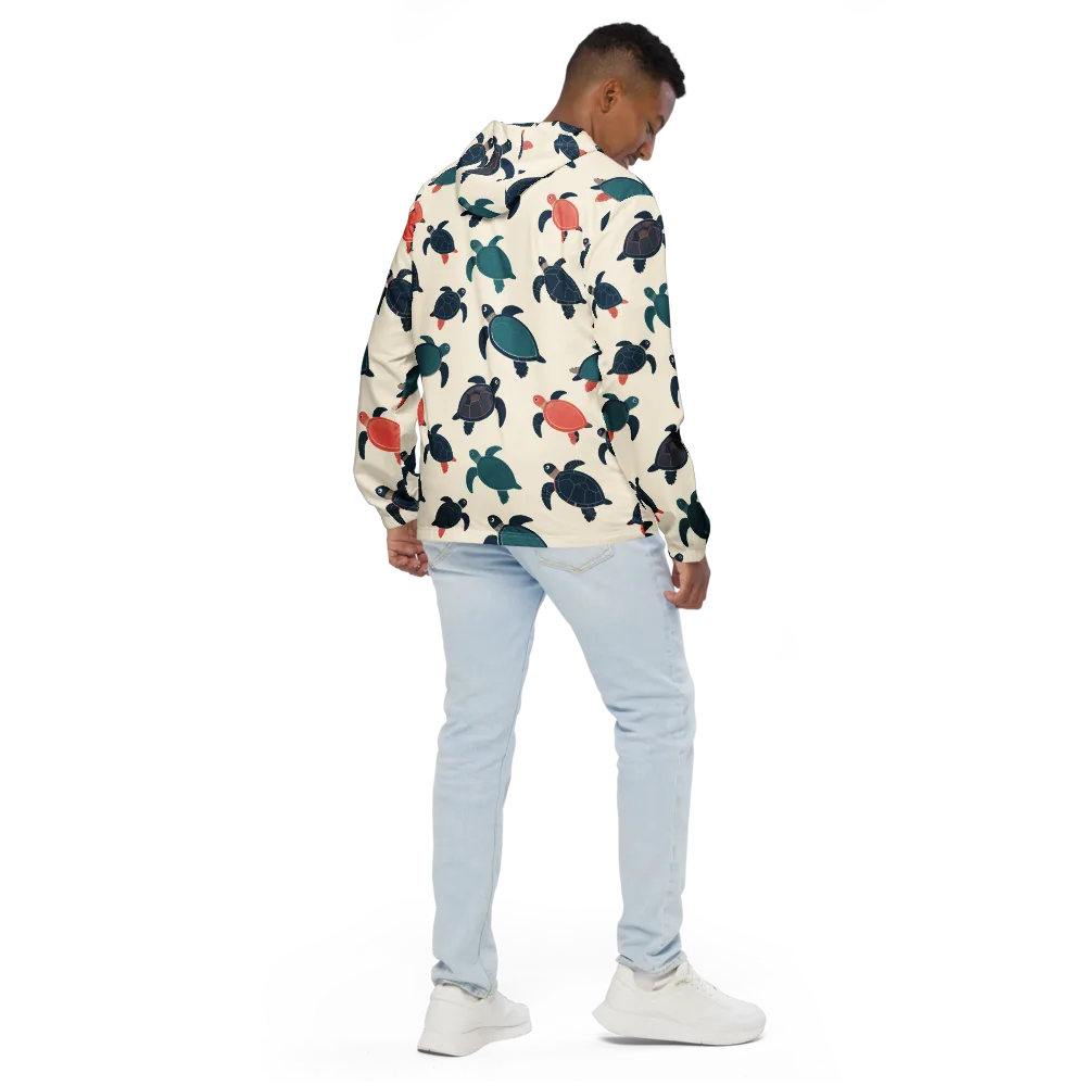 Afloat Assembly on Men's Windbreaker — Back