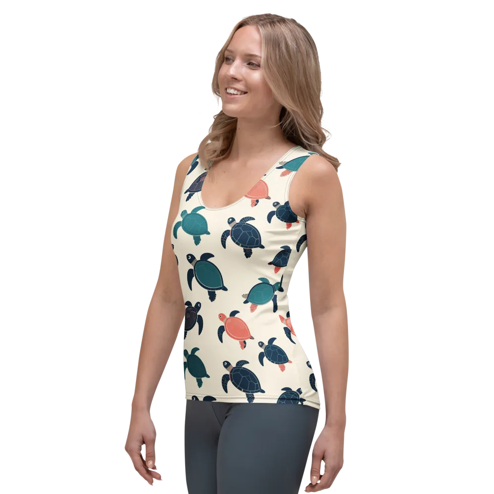 Afloat Assembly on Women's Tank Top — Left Front