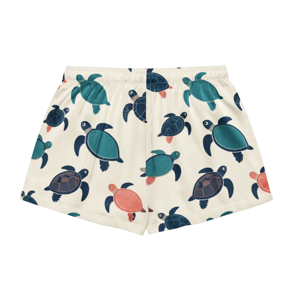 Afloat Assembly on Women's Pajama Shorts — Back