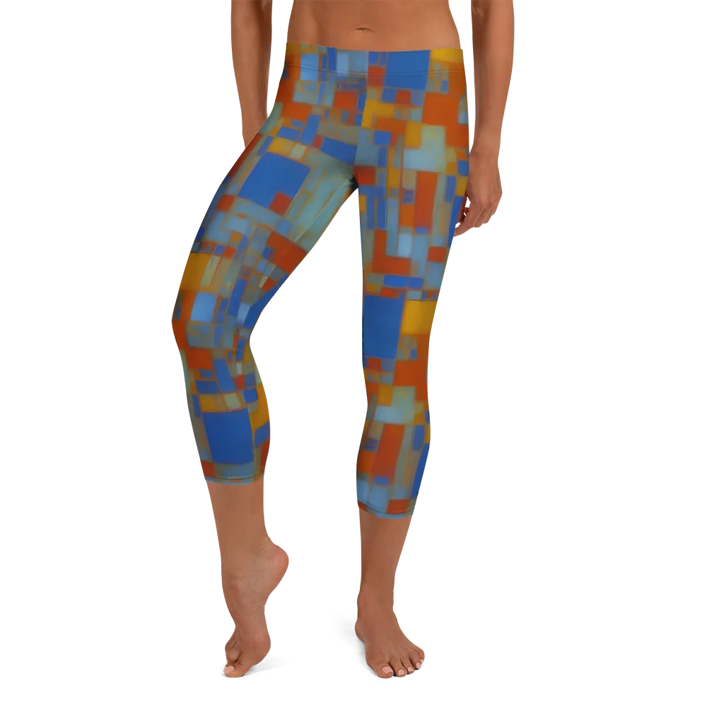 Modernist Current on Capri Leggings — Front