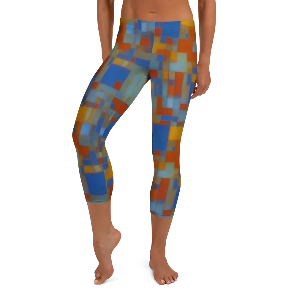 Modernist Current on Capri Leggings — Front