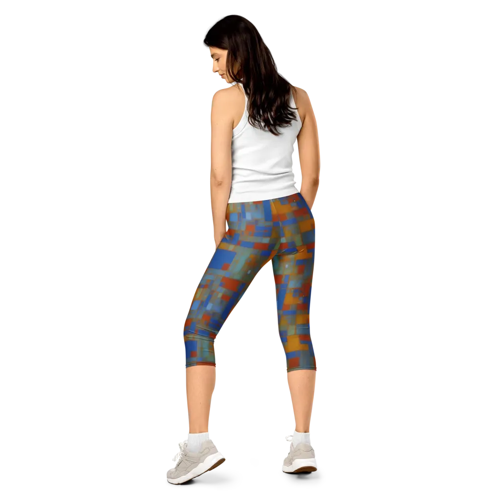 Modernist Current on Capri Leggings — Back