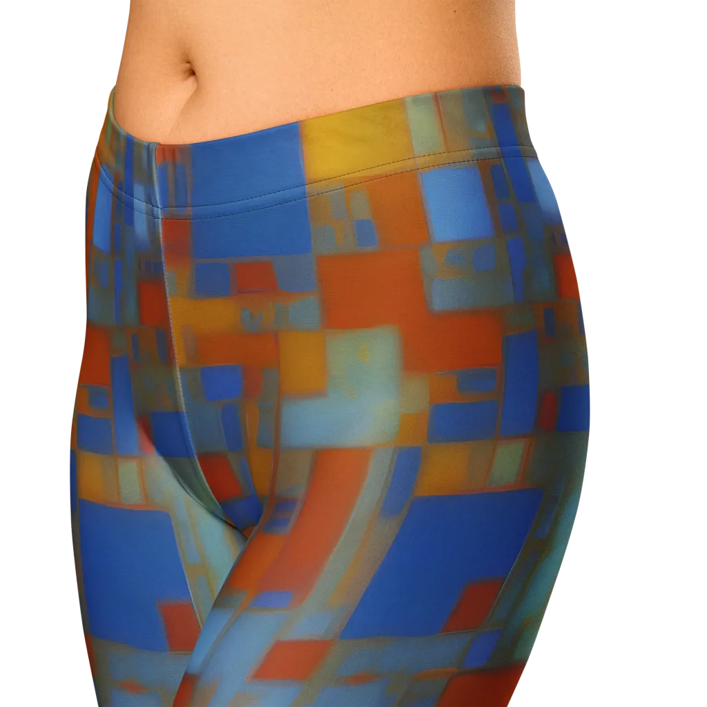 Modernist Current on Capri Leggings — Zoomed-in