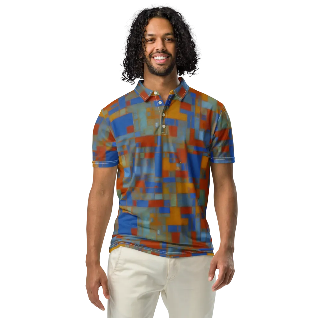 Modernist Current on Men's Slim Fit Polo Shirt — Front