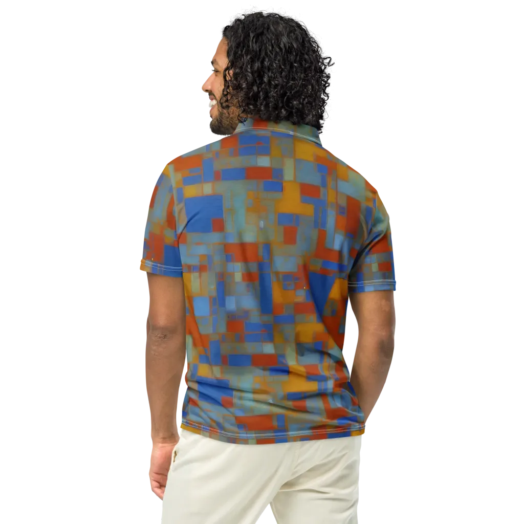 Modernist Current on Men's Slim Fit Polo Shirt — Back
