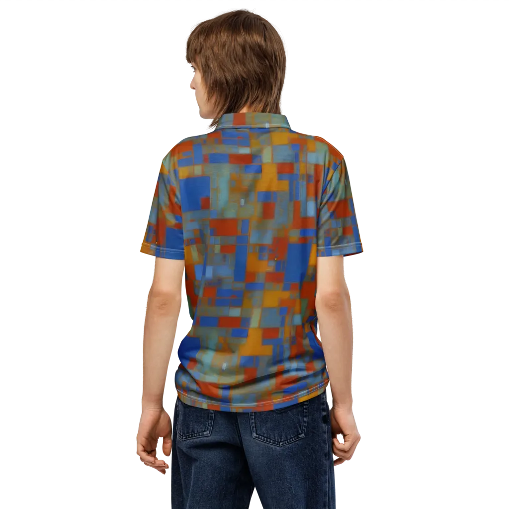 Modernist Current on Men's Slim Fit Polo Shirt — Back