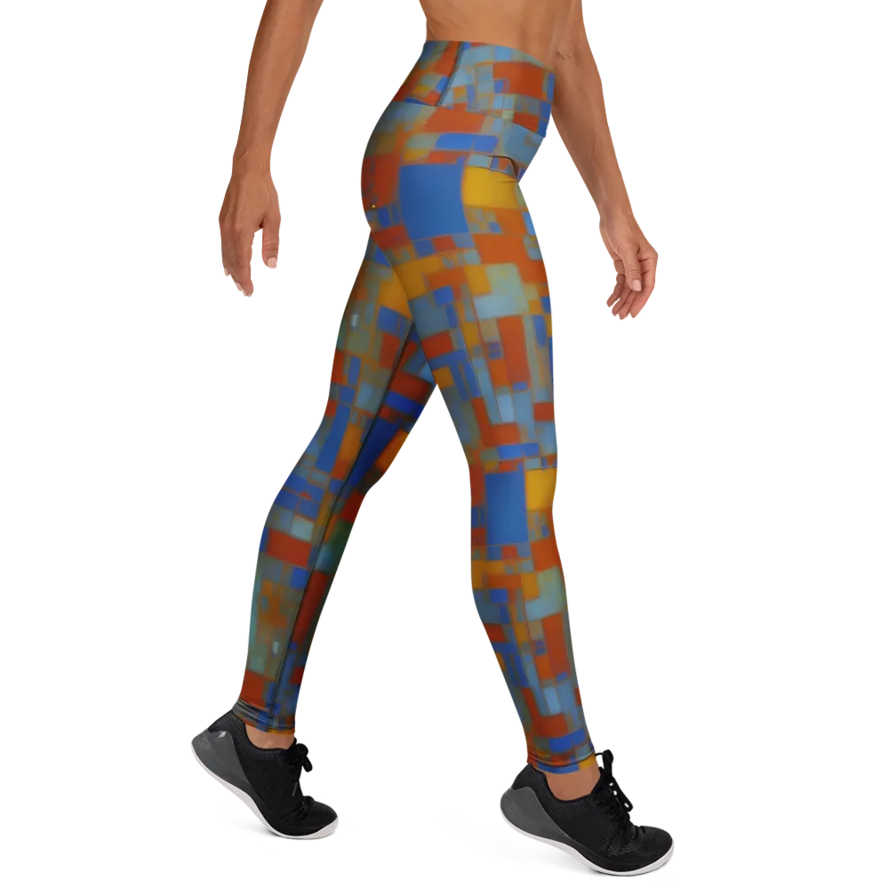 Modernist Current on Yoga Leggings — Right
