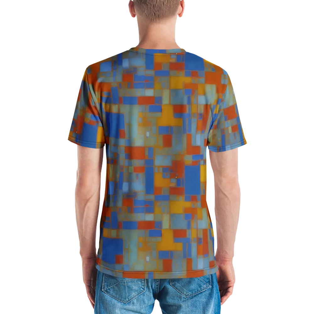 Modernist Current on Men's Crew Neck T-Shirt — Back