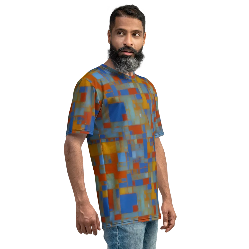 Modernist Current on Men's Crew Neck T-Shirt — Right
