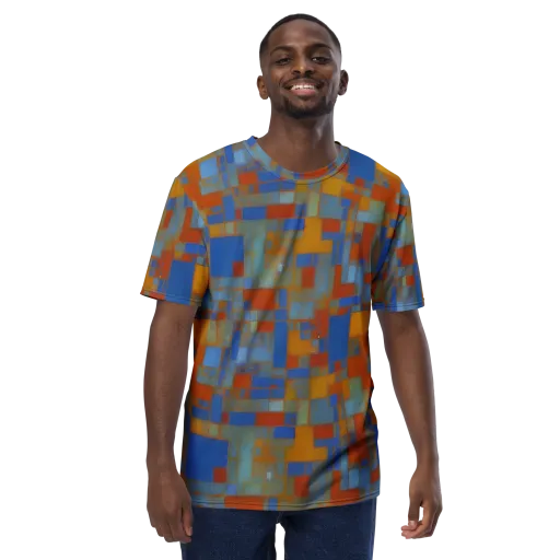 Modernist Current on a Men's Crew Neck T-Shirt