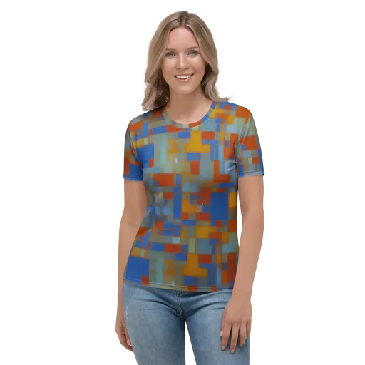 Modernist Current on a Women's Crew Neck T-Shirt