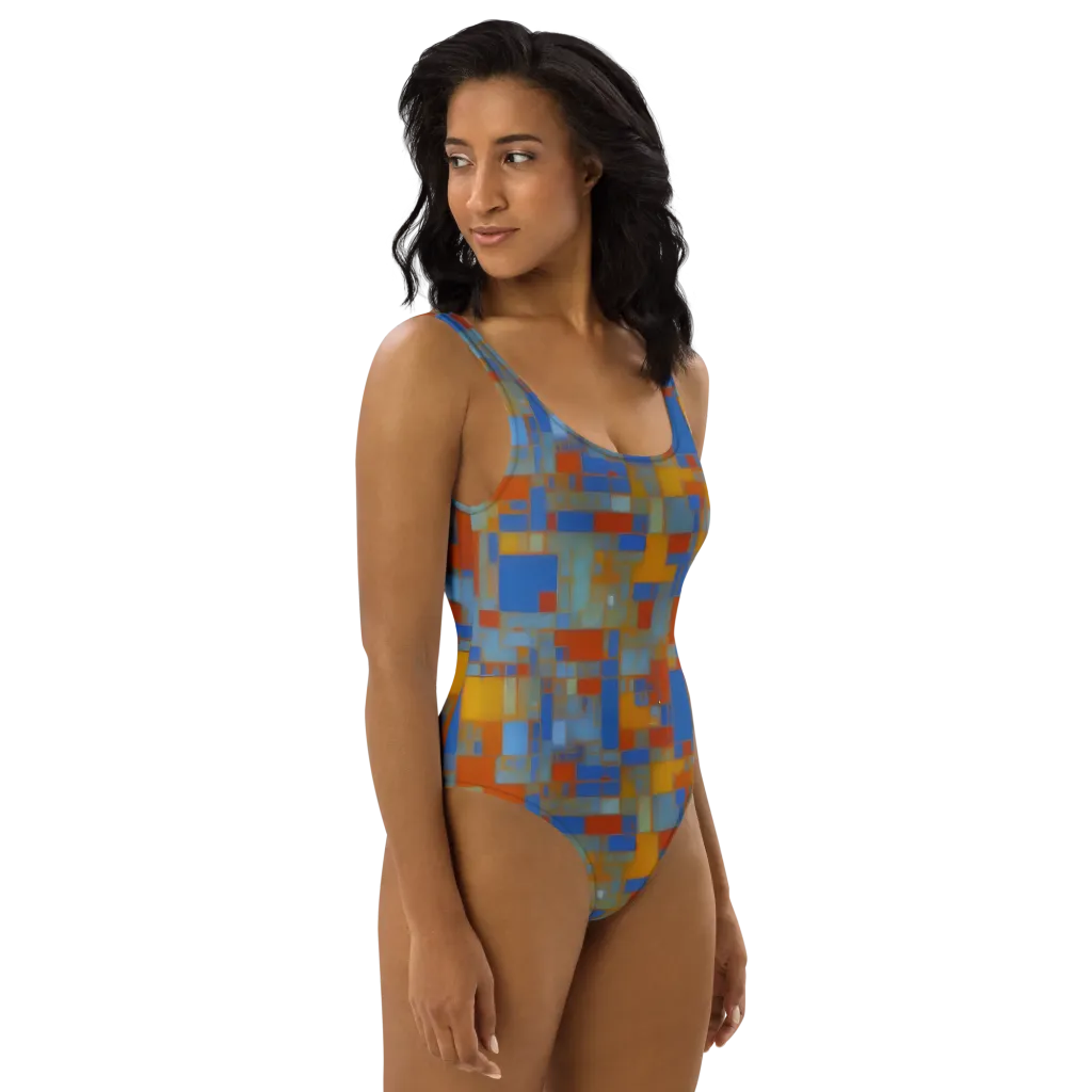 Modernist Current on One-Piece Swimsuit — Right