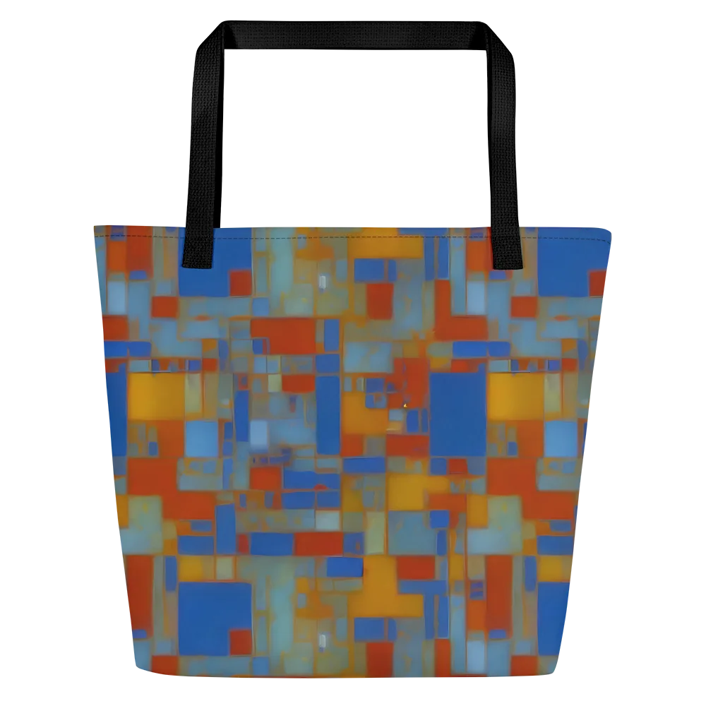 Modernist Current on Large Tote Bag W/ Pocket — Front