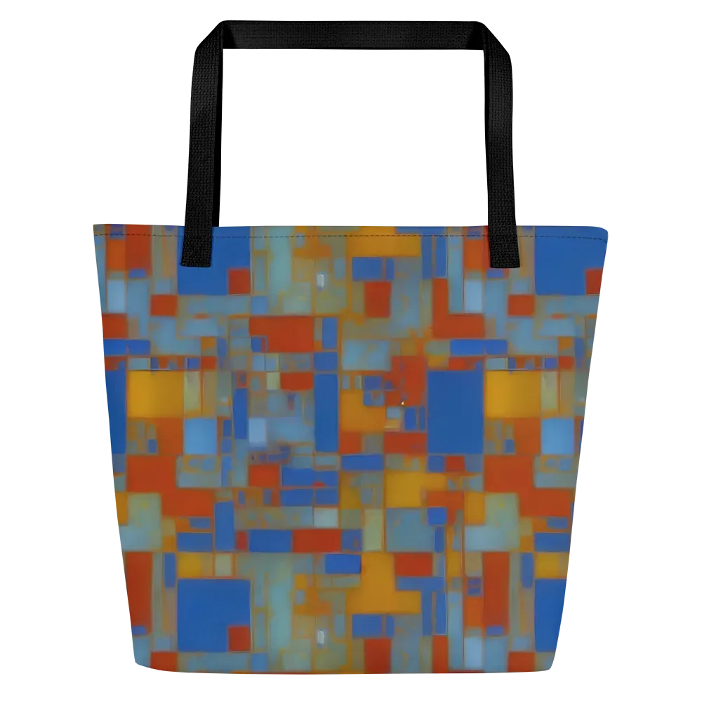 Modernist Current on Large Tote Bag W/ Pocket — Front