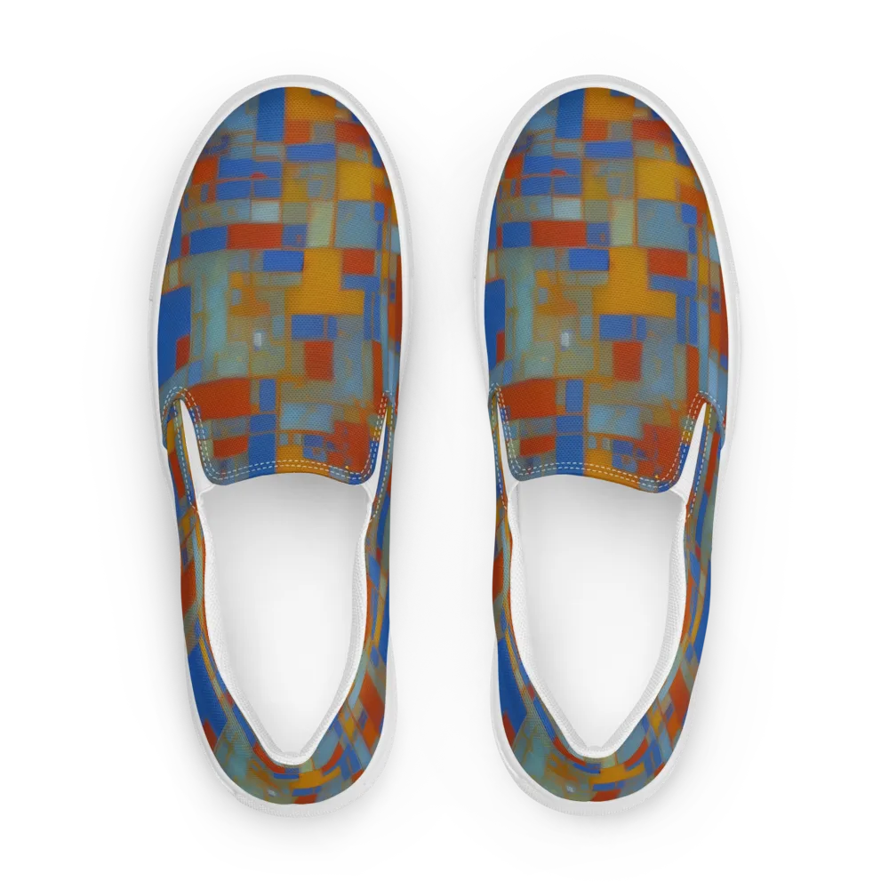 Modernist Current on Women's Slip-On Canvas Shoes — Front