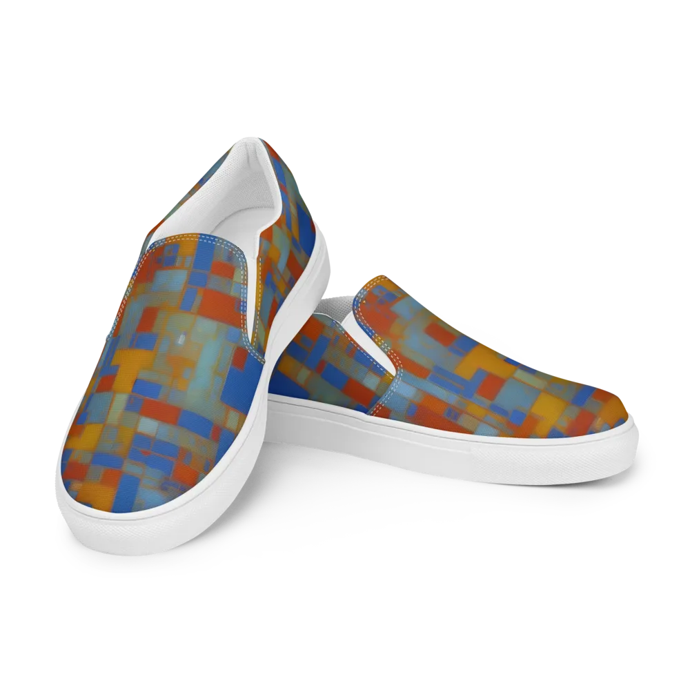 Modernist Current on Women's Slip-On Canvas Shoes — Left Front