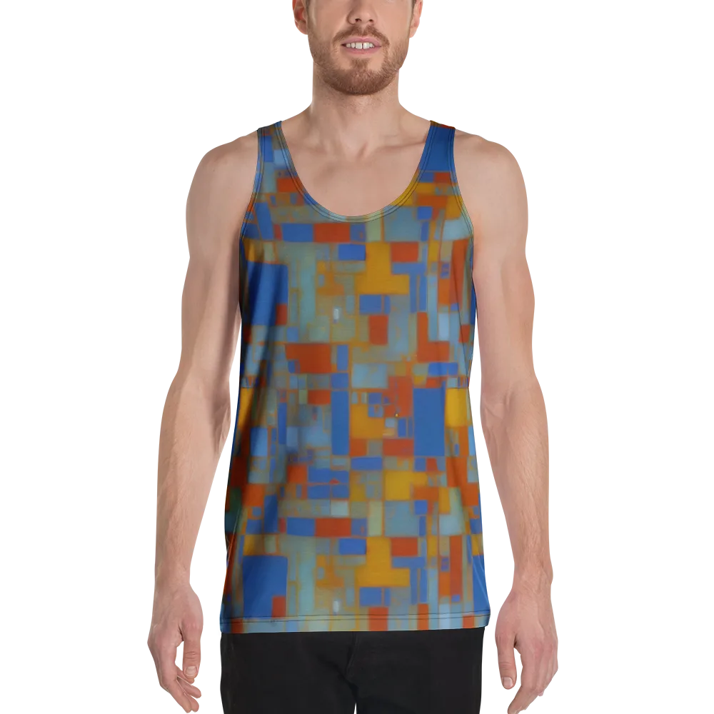 Modernist Current on Men's Tank Top — Front