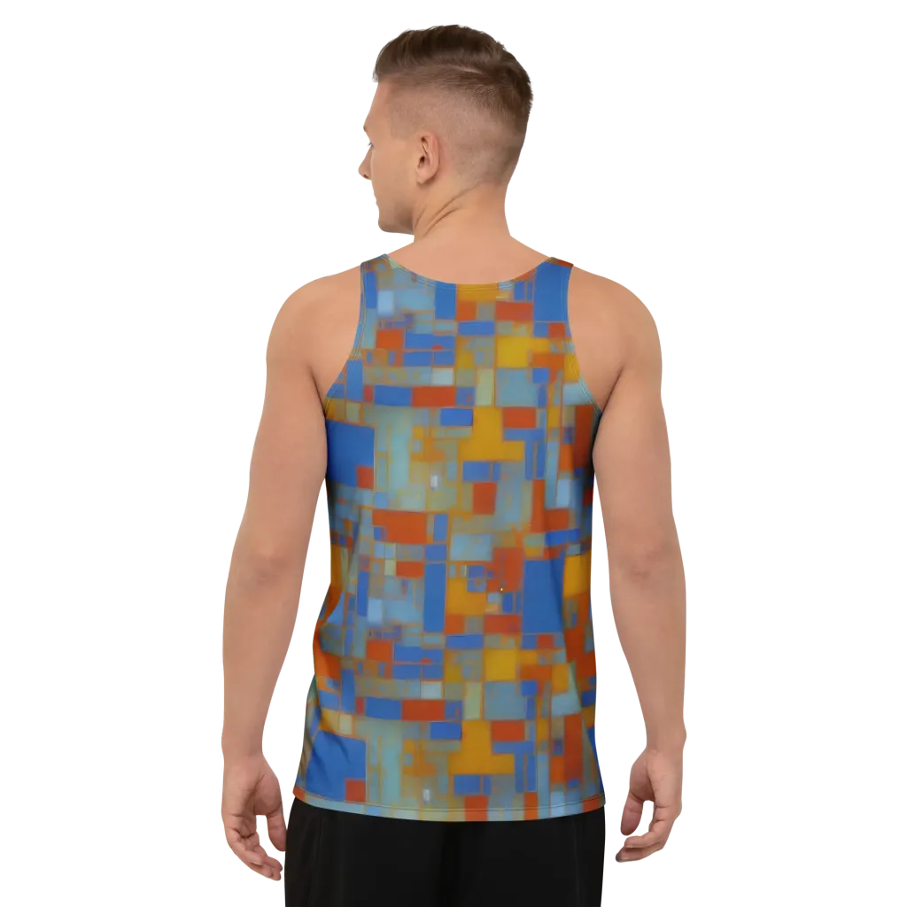Modernist Current on Men's Tank Top — Back