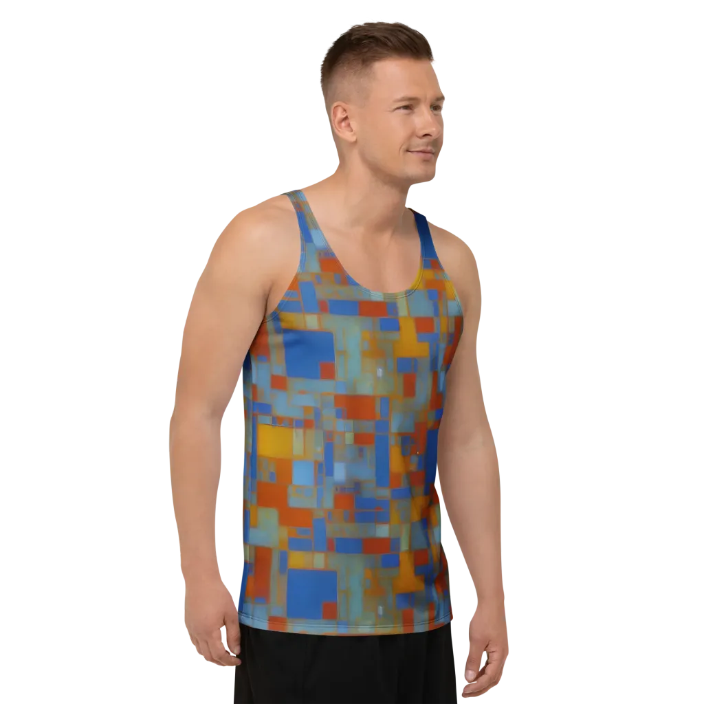 Modernist Current on Men's Tank Top — Right Front