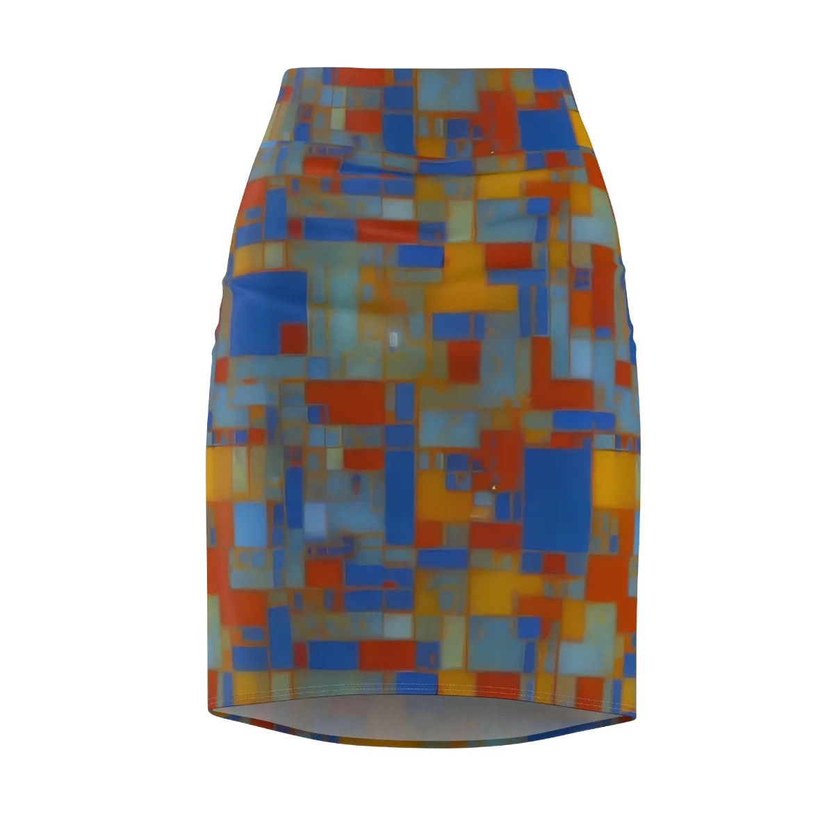 Modernist Current on Pencil Skirt — Front