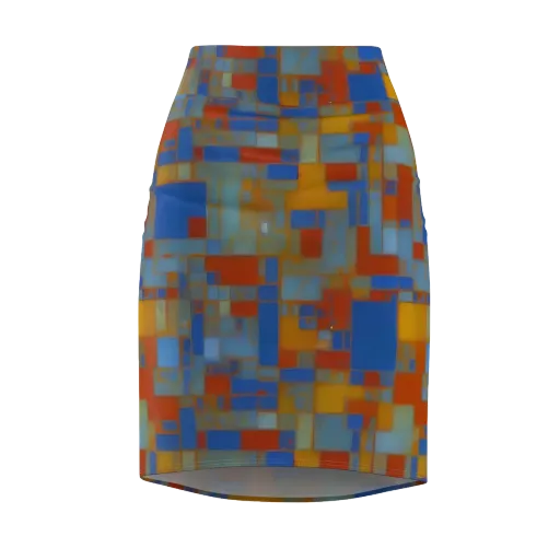 Modernist Current on a Pencil Skirt