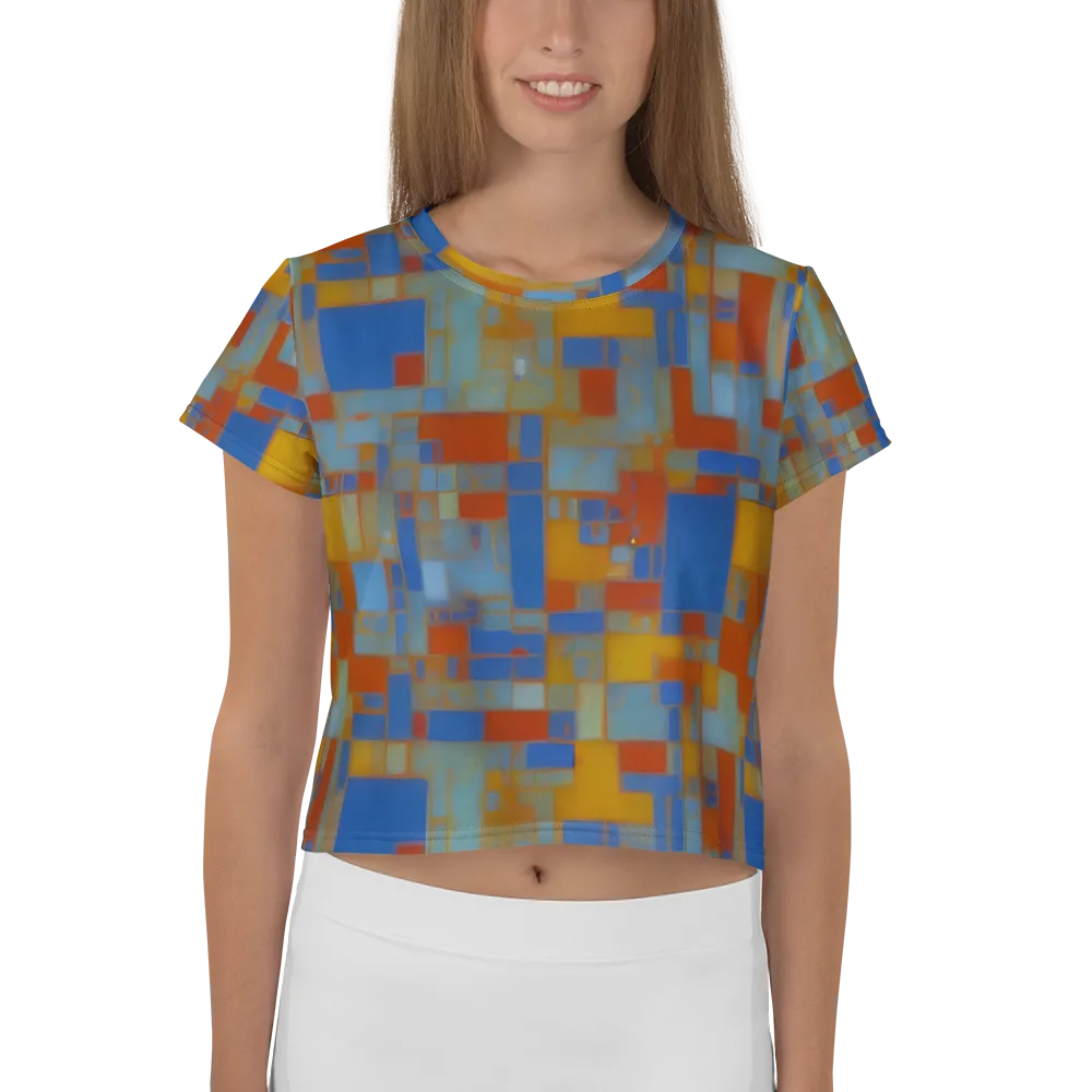 Modernist Current on Crop Tee — Front