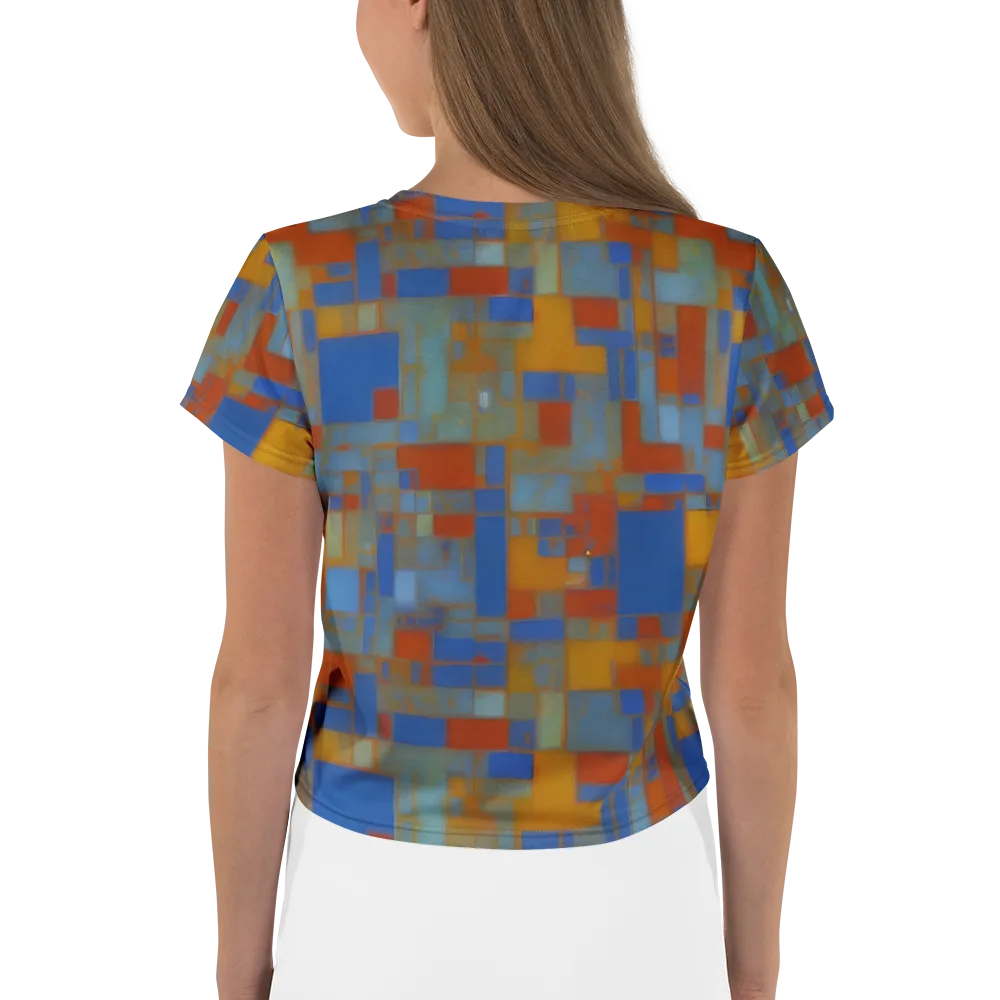 Modernist Current on Crop Tee — Back
