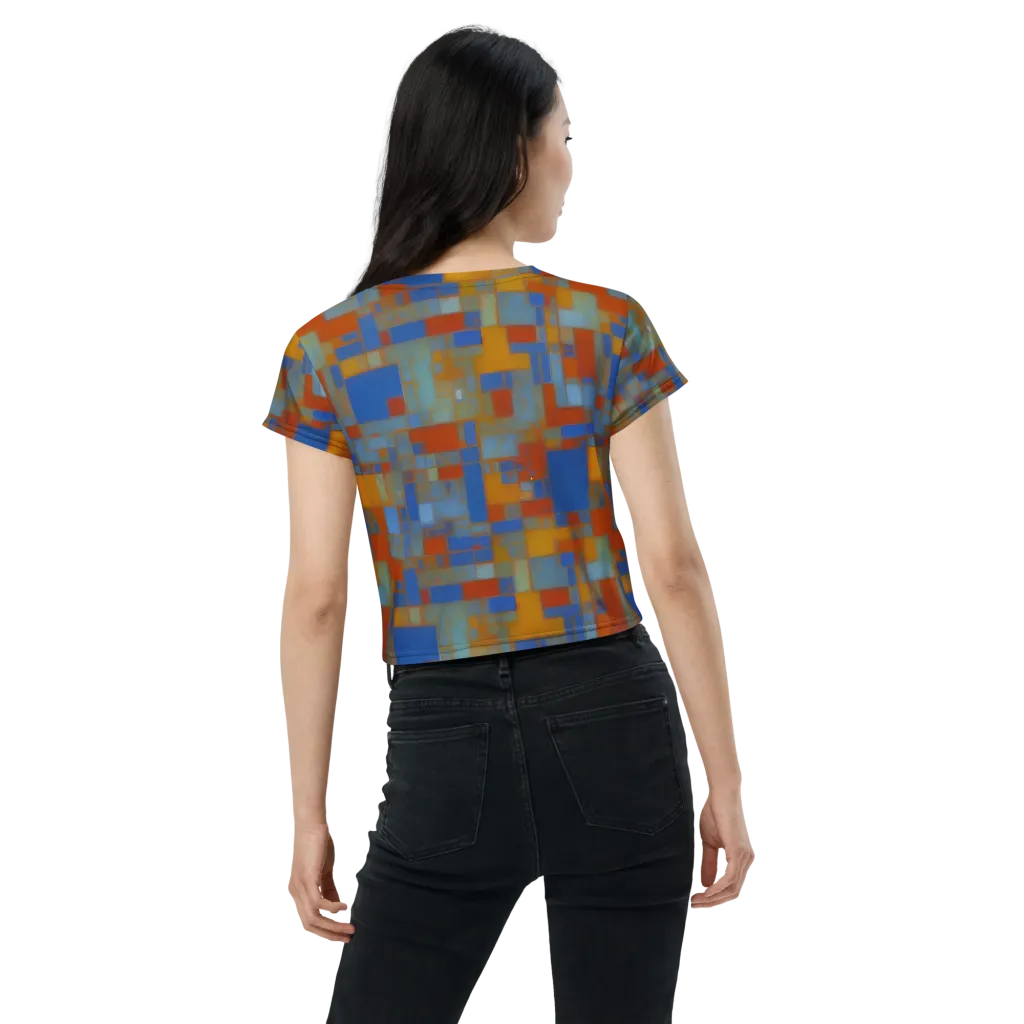 Modernist Current on Crop Tee — Back